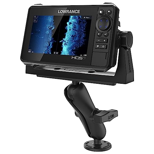 RAM MOUNTS Fish Finder & GPS Mount with Medium Arm - Drill-Down Base