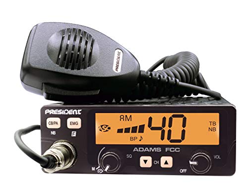 CB Radio with Large 7-Color LCD Display Programmable EMG Shortcut Talkback