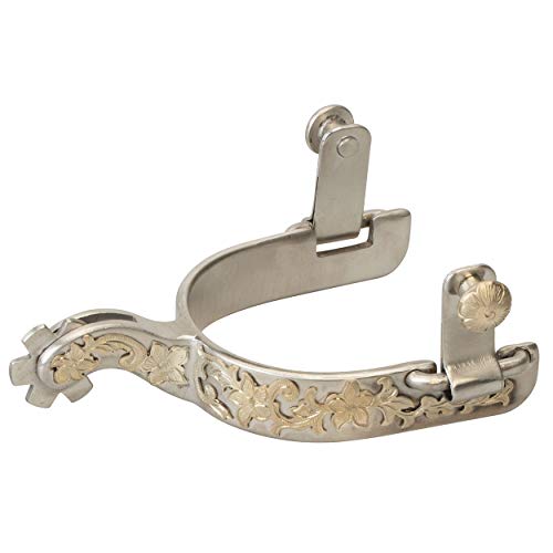 Ladies' Show Spurs with Floral Design - Equestrian Horse Tack Accessories
