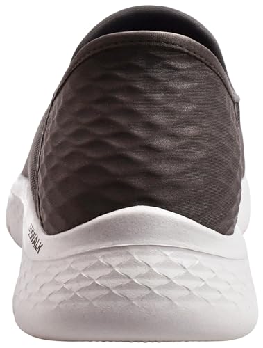 Skechers Men's Slip-On Go Walk Flex Sneakers - No Hands, Taupe/Natural, 10.5