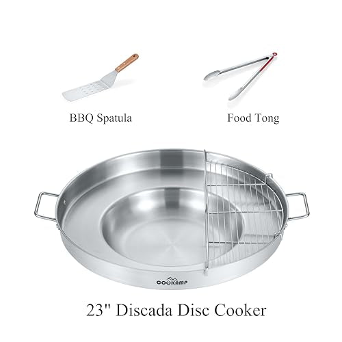 Single Burner Concave Comal Set with 23-Inch Stainless Steel Surface, 100,000 BTU Propane Stove