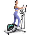 Dripex Metallic Elliptical Exercise Machine - Ultra Quiet Magnetic Home Trainer