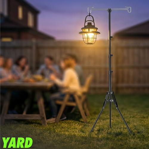 Telescopic Height Adjustable Camping Lantern Tripod Stand - 5ft 1 Inch