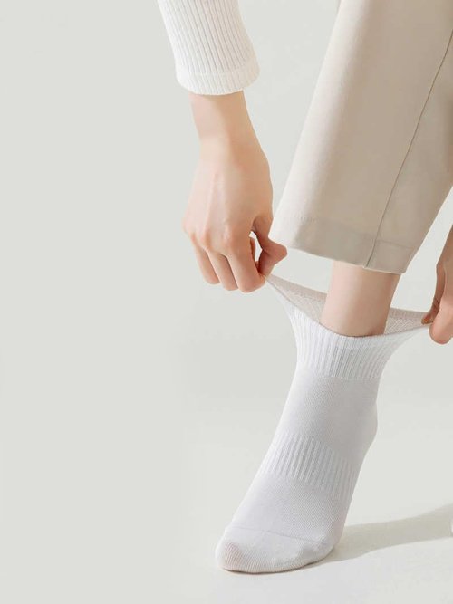 HAVE A TREE Womens Ankle Cotton Thin Gym Socks Running Crew Socks 6Pairs(H007-mix)