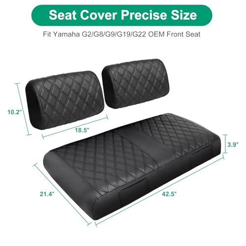 Golf Cart Seat Cover for Yamaha G2-G22 OEM Front Seat - No-Staple, Variants of THIS Listing