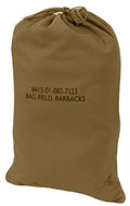 Durable Canvas Barracks Bag for Travel & Field Use - 18x27 Coyote Brown