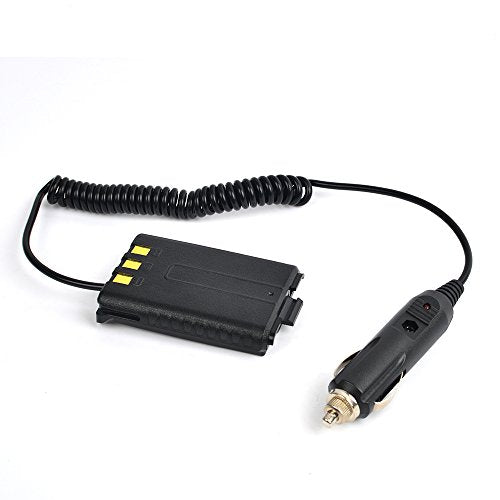 Car Battery Eliminator Charger for Baofeng UV-5R Walkie Talkie - 12V DC Adapter