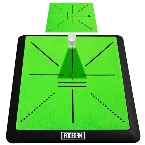 Golf Hitting Mat with Swing Path Feedback – Indoor/Outdoor Practice Trainer – Gift for Golfers