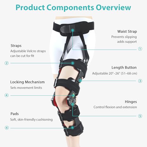Gambo Hinged Knee Brace for ACL MCL PCL Injuries & Arthritis Support
