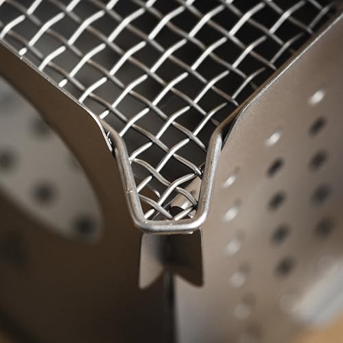 Ultralight Titanium Camping Wood Stove - Foldable Backpacking & Bushcraft Stove
