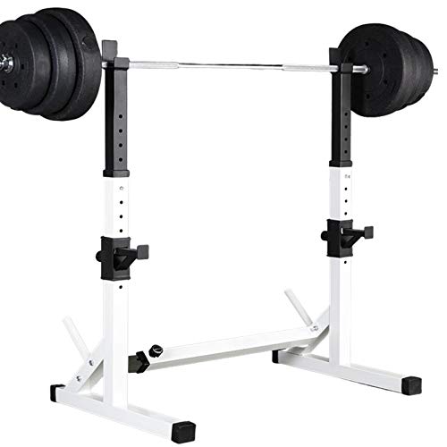 Adjustable Squat Rack with Safety Lock, 550LBS Max Load for Home Gym