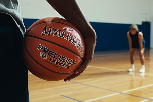 Spalding Precision TF-1000 Official Indoor Basketball Size 7 29.5" - Orange, NFHS Approved