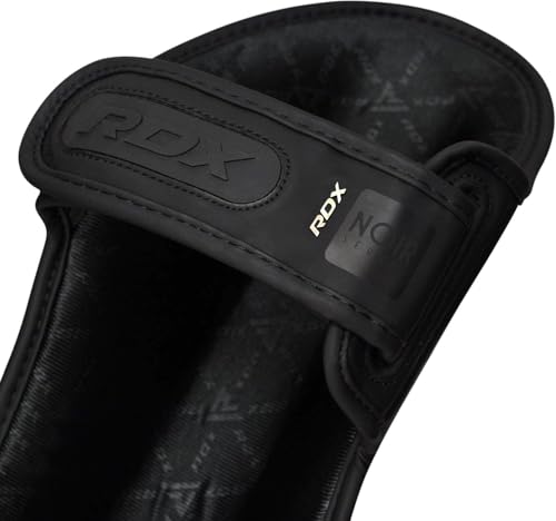 RDX Muay Thai & MMA Shin Guards Large Matte Black - Elite Protective Gear