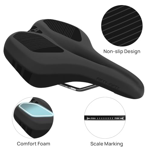 Mountain Bike Seat CITY - Comfortable Waterproof Bicycle Saddle with Memory Foam