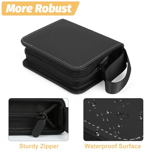 Foalgo Black Trading Card Binder Album with 80 Side Loading Pockets - Z-Black Variation