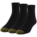 X-Large Black Men's Non-Binding Quarter Socks 3-Pair Set | Bamboo & Odor-Resistant