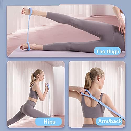 HUICHAI Fitness Resistance Band - Figure 8 Design with Handles for Chest, Arm & Shoulder Workouts - Blue
