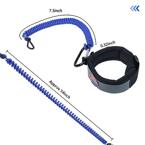 Boat Kill Switch Lanyards with Wrist Strap - Fit for Mercruiser - Black & Blue