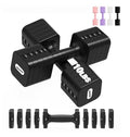 Upspeed 20lb Adjustable Dumbbell Set for Women Men Black 10lb Each Hand Weights