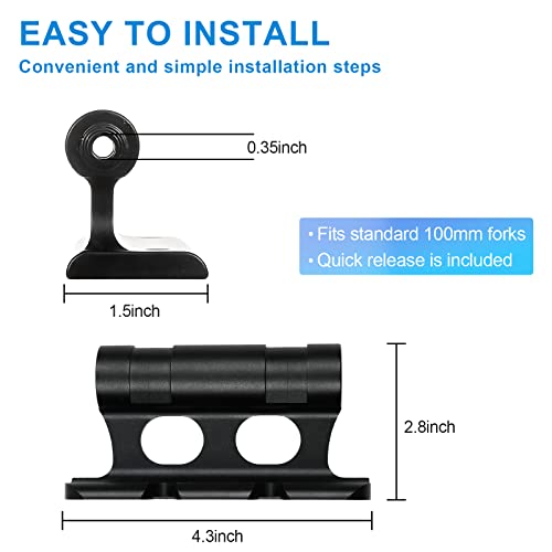 Brown Aluminum Bike Fork Mount Block for Storage & Transport