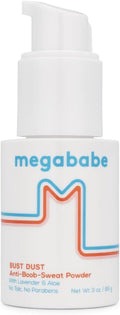 Megababe Body Powder - Talc-Free Sweat Absorbing Bust Dust with Applicator Pump | 3 oz
