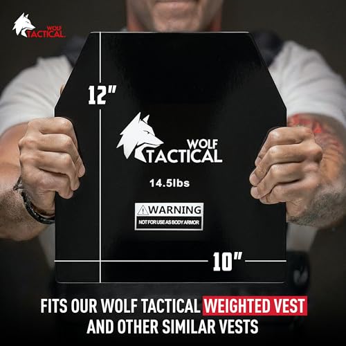 14.5Lb Weight Plate for Tactical Weight Vest - Durable Steel Resistance Training