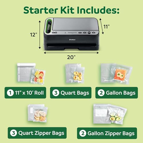 Vacuum Sealer Machine with Automatic Detection & Starter Kit - FoodSaver V4400