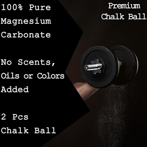 2 Bags Gymnastics Chalk Ball for Climbing and Weightlifting - 3oz×2 (6oz Total) - Hand Chalk for Rock Climbing, Gym, Fitness