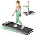 TREAFLOW Silver Walking Pad Treadmill for Under Desk Home Office Exercise
