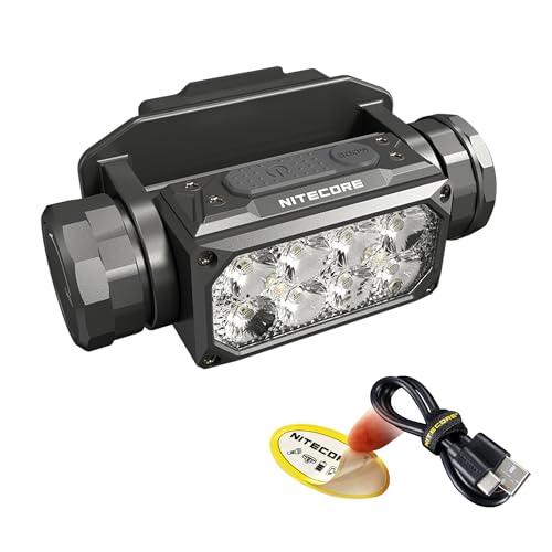 Nitecore HC65M UHE 2000 Lumen Tactical Helmet Headlamp with Red & White Lights