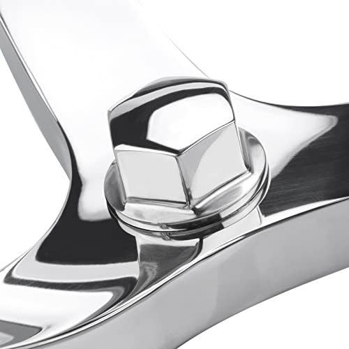 Marine Stainless Steel Boat Steering Wheel 13.5 Inch with 3 Spokes & Nut - SeaStar & Verado Compatible