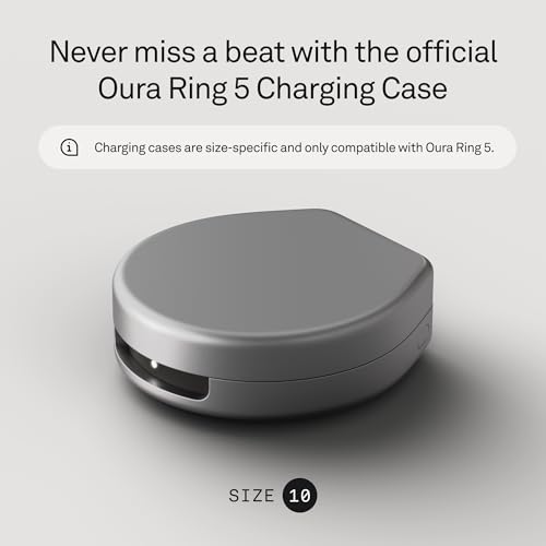 Oura Ring 5 Official Charging Case Size 10 | Up to 30 Days Battery