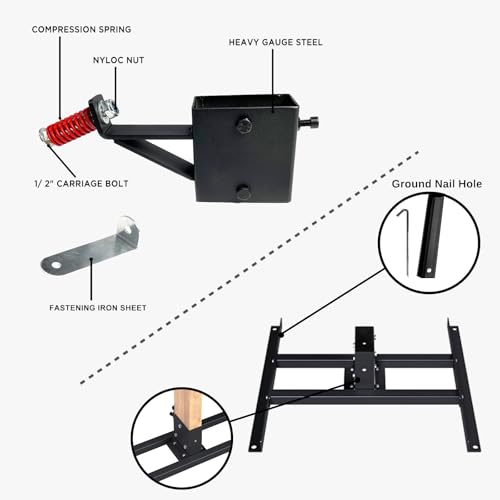 ATFLBOX 1/2 Inch Thick AR500 Steel Target Stand System for Shooting Range