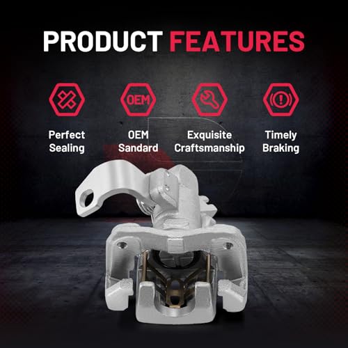 Rear Disc Brake Caliper Assembly with Bracket for Acura Honda 19B3298 & 19B3299