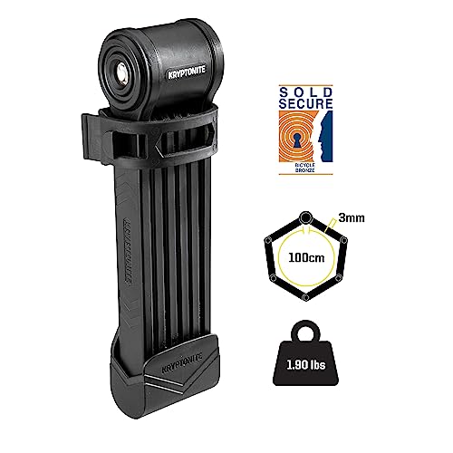 Kryptonite 39-Inch Folding Bike Lock - High Security Lightweight Anti-Theft