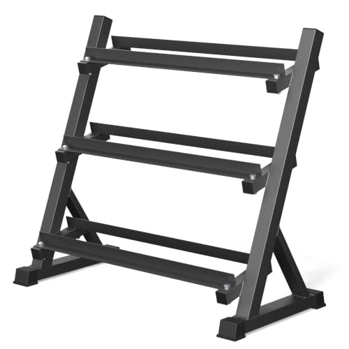 Heavy-Duty Adjustable Dumbbell Rack Stand for Home Gym