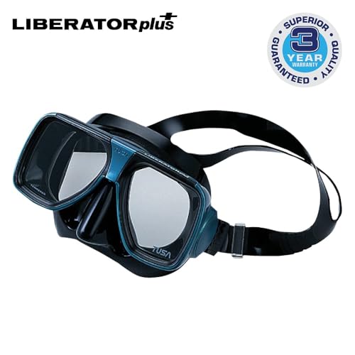 TUSA TM-5700 Liberator Plus Dive Mask Black/Black - Wide View Snorkeling Mask
