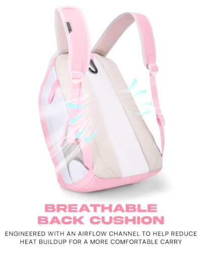 Youth Baseball & Softball Bag Backpack with Helmet Holder - Pink