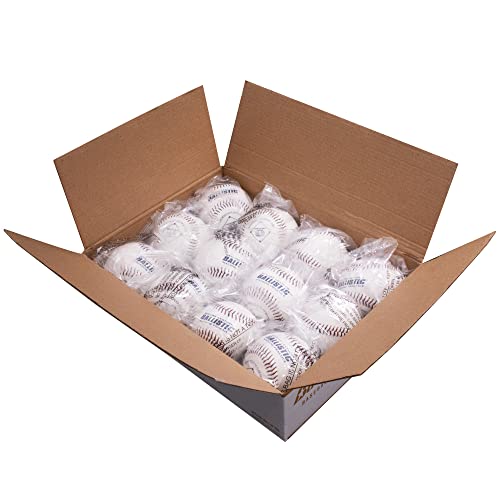 Leather Baseballs for Pitching Machines - 12 Pack Durable Game Balls