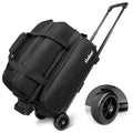 Goloni Double Roller Bowling Bag with Shoes Compartment - Black