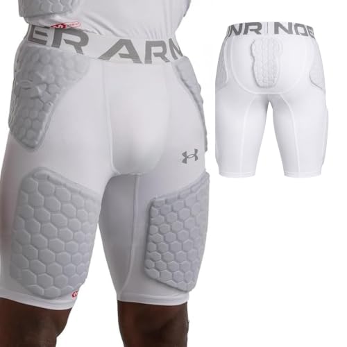 Under Armour Gameday 5-Pad Football Girdle for Men - White / Medium