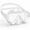 Adult Swim Goggles with Nose Cover - Wide View HD Glasses - Clear Variation