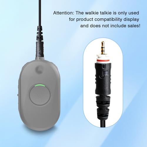 G Shape Earhook Two-Way Radio Earpiece with Mic for Motorola Clp Series - 5 Pack