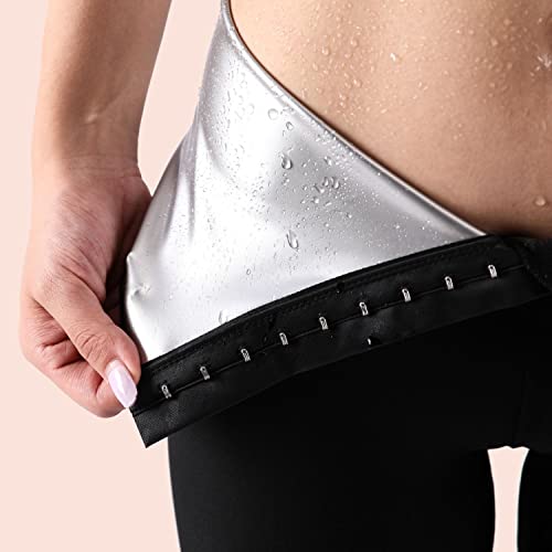 Nano Hertz Sauna Sweat Shapewear Shorts - Above Knee XX-Large Workout Waist Trainer for Women