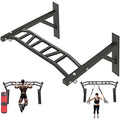 HWOOUSA Multi-Grip Wall Mounted Pull Up Bar - Heavy Duty Steel, 600 lbs Capacity