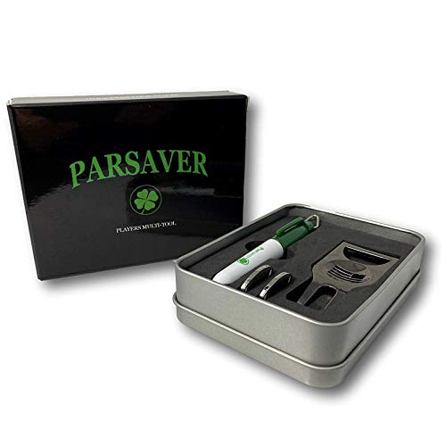 Parsaver Players Golf Divot Repair Tool - USA American Flag Stencil - Ball Marker and Divot Tool - Golf Gadget Must Have - Golf Accessories Bottle Opener - Permanent Marker Pen Included