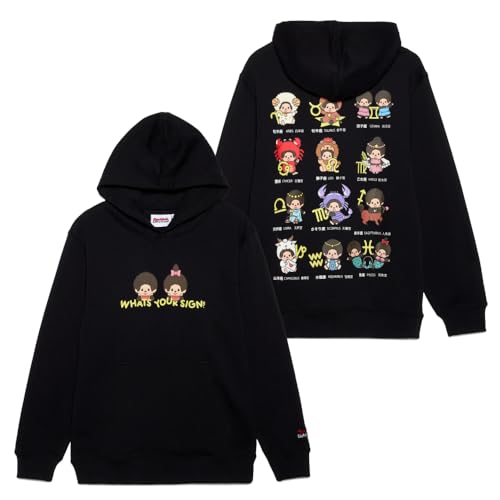 Samii Ryan Women's Monchhichi Zodiac Sign Hoodie Small Black