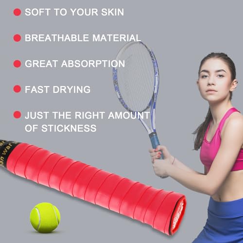 8 Pack Tennis Racket Grip Tape Anti-Slip Overgrip for Tennis & Badminton