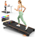 Rayspace Black Folding Under Desk Treadmill with 15% Auto Incline, Bluetooth Speakers & Remote, 450 lbs Capacity