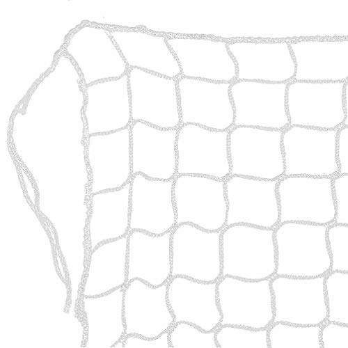 10x30ft Baseball Softball & Soccer Practice Barrier Net with Reinforced Rope Border - White Nylon Knotless Mesh